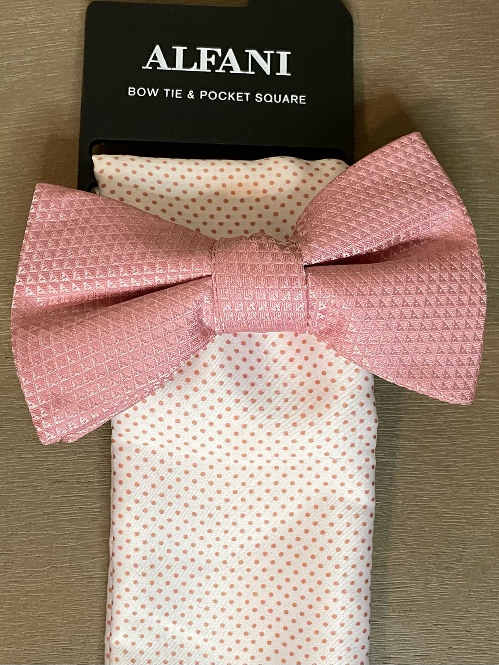 Alfani Bow Tie and Pocket Square Set
